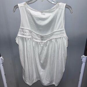 White Sleeveless Top